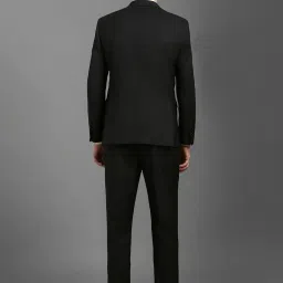 Louis Philippe Grey Slim Fit Checks Two Piece Suit image 2