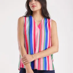 Fablestreet Multicolor Striped Top-picture-25