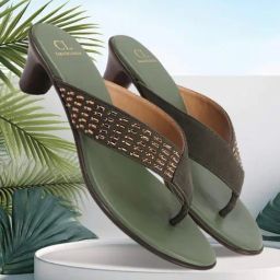 Carlton London Women's Olive Thong Sandals-picture-13