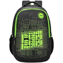 Skybags 38 Black & Limgreen Backpack-picture-14