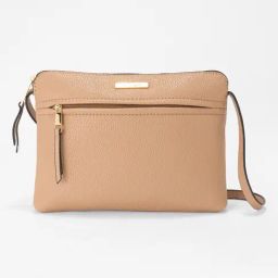 Forever Glam by Pantaloons Brown Textured Medium Sling Handbag-picture-7