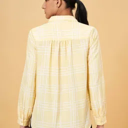 Annabelle by Pantaloons Yellow Printed Shirt image 2
