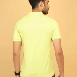 Wrangler Lime Green Regular Fit Polo T-Shirt image 2