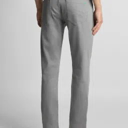 Louis Philippe Grey Cotton Slim Fit Jeans image 2