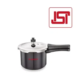 judge by prestige JUDGE Black & Silver Hard Anodised 20 cm Gas Compatible Outer Lid Pressure Cooker (3 L) - Set of 1 image 4