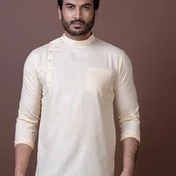 DEVOILER Men Mandarin Collar Kurta image 5