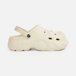 Ginger by Lifestyle Women Beige Strap Clogs image 2