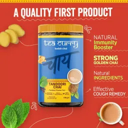 TEACURRY 100g Tandoori Chai for Heart, Digestion, Blood Sugar Levels image 4