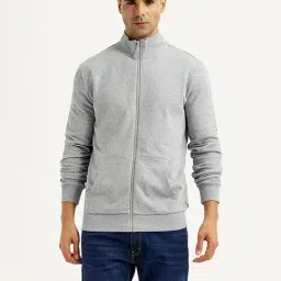Levi's Light Grey Cotton Regular Fit Sweatshirt-picture-42