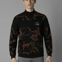 Louis Philippe Black Cotton Regular Fit Printed Sweatshirt-picture-28