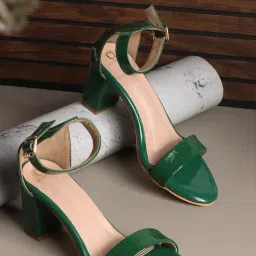 Carlton London Women's Green Ankle Strap Sandals-picture-27