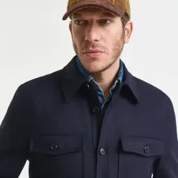 Gant Fashion Evening Blue Regular Fit Solid Shirt image 3