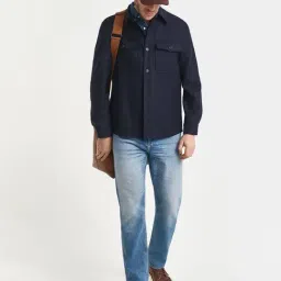 Gant Fashion Evening Blue Regular Fit Solid Shirt image 2