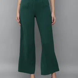 Allen Solly Green Regular Fit Trousers image 1
