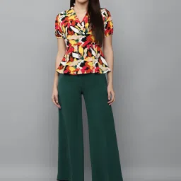 Allen Solly Green Regular Fit Trousers image 4