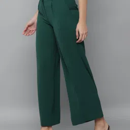 Allen Solly Green Regular Fit Trousers image 3