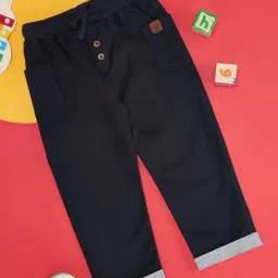 YU by Pantaloons Kids Navy Regular Fit Pants-picture-20