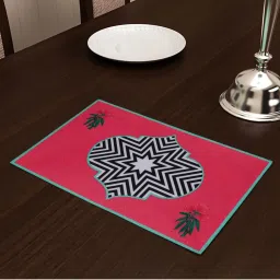 SEJ by Nisha Gupta Pink Placemats - Set of 4 image 1