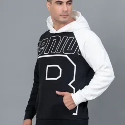 Red Tape Black Regular Fit Graphic Hoodie image 4