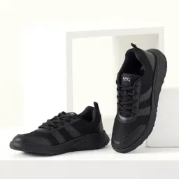 Wiki Kids Champ L Black School Shoes-picture-10