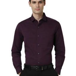 Peter England Purple Regular Fit Shirt-picture-42