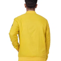 Jack & Jones Yellow Regular Fit Bomber Jacket image 2