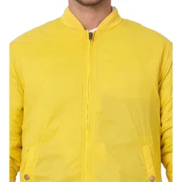 Jack & Jones Yellow Regular Fit Bomber Jacket image 4