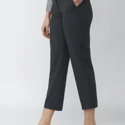 Van Heusen Grey Mid Rise Trousers image 3