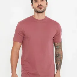 RIVOLTA Red Roan Slim Fit Cotton Crew T-Shirt-picture-18