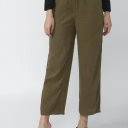 Van Heusen Green Mid Rise Pants image 1