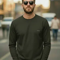 Mack Jonney Green Regular Fit T-Shirt-image-64