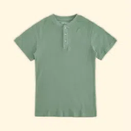 Pantaloons Junior Olive Cotton Regular Fit T-Shirt-picture-33