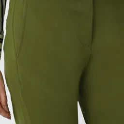 Van Heusen Green Slim Fit Trousers image 5