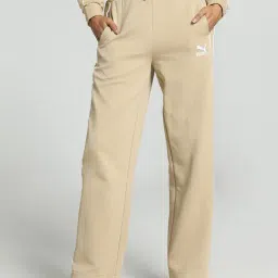 Puma Beige Textured Pattern Sports Track Pants-image-67