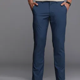 Allen Solly Men Smart Slim Fit Smart Casual Trousers-picture-41