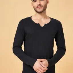 Urban Ranger by Pantaloons Z Black Cotton Slim Fit T-Shirt-picture-30