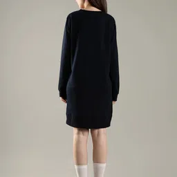 Tommy Hilfiger Women Printed Round Neck Long Sleeves Longline Pullover Sweatshirt image 4