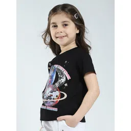 Monte Carlo Girl Graphic Print Round Neck Top image 3