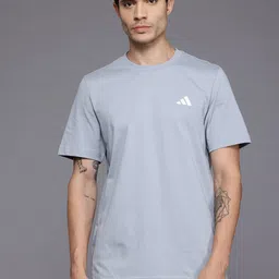 ADIDAS Men Solid Pure Cotton T-shirt-picture-20
