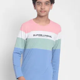 Crimsoune Club Kids Multicolor Striped Full Sleeves T-Shirt-picture-17