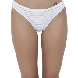 BASIICS by La Intimo Multicolor Striped Bikini Panty( Pack Of 2 ) image 3