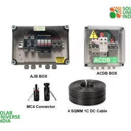 Solar Universe India 200VA Inverter with 125W Monocrystalline Solar Panel, Installation Accessories image 3