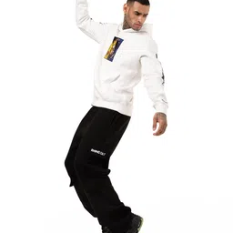 RHINO CULT Men Sasuke and Naruto Embroidered Hooded Sweatshirt image 2