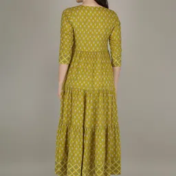 SupBir Women Printed Maternity Anarkali Kurta image 4