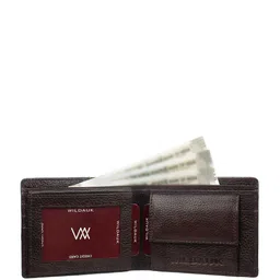 WILDAUK Men Textured Leather Two Fold Wallet image 4