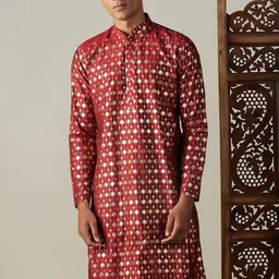JBN Creation Men Geometric Printed Kurta-picture-40