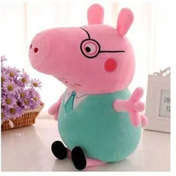 Besties Mummy Brother Pig and Daddy Pig Soft Toys Combo Blue Pink - Height 30 cm image 2