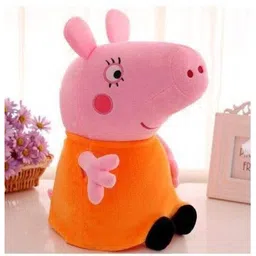 Besties Mummy Brother Pig and Daddy Pig Soft Toys Combo Blue Pink - Height 30 cm image 3