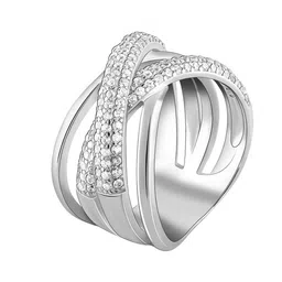 GIVA Rhodium-Plated 925 Sterling Silver Stone Studded Finger Ring image 2