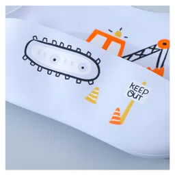 fab n funky Silicone Bib With Space Print- Light Grey image 5